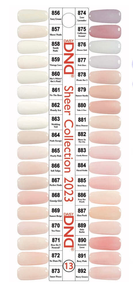 DND 879 gel and lacquer- Sunset Suede