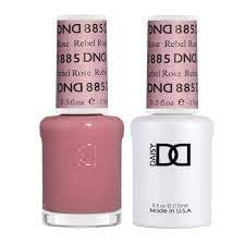 Dnd 885 gel and lacquer- Rebel Rose