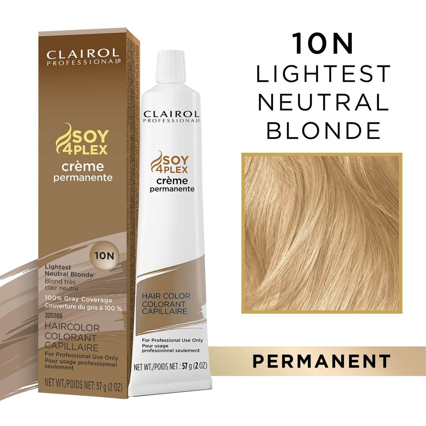 Clairol Professional Premium Creme Demi 10N Lightest Neutral Blonde