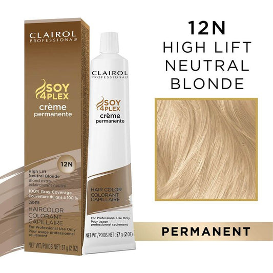 Clairol Professional Creme Permanente - 12N High-Lift Neutral Blonde / 2 oz.