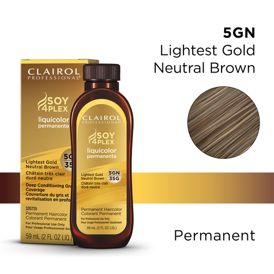 Clairol Liquicolor Permanente, 5GN/35G Lightest Gold Neutral Brown, 2 Oz.