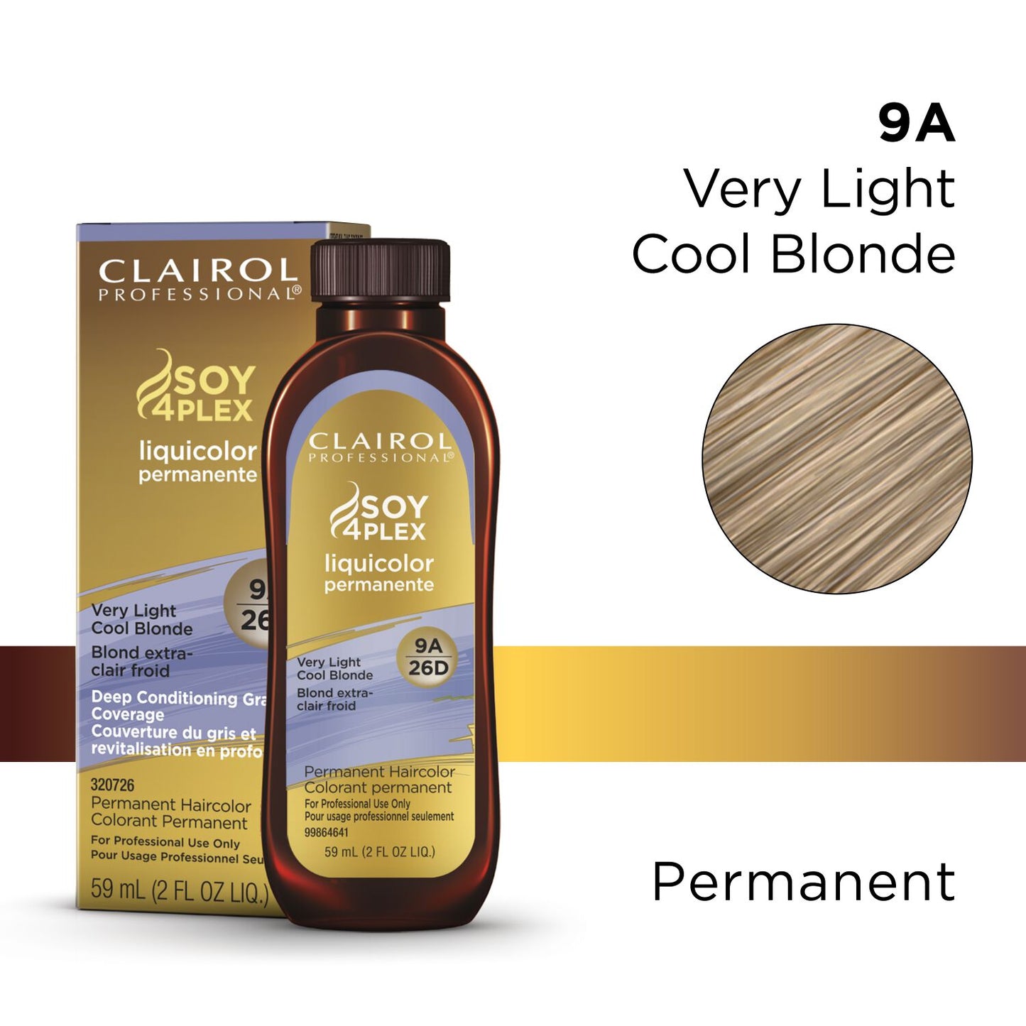 Clairol Liquicolor Permanente 9A-26D Very Light Cool Blonde 2 fl oz