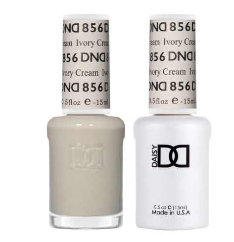 DND 856 Gel and Lacquer Ivory Cream