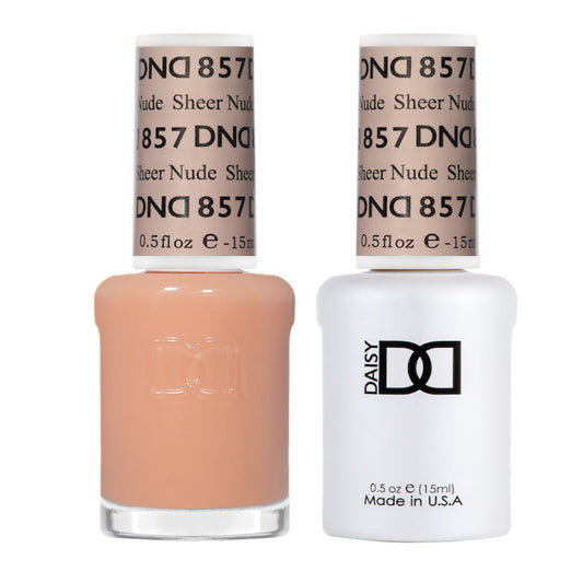 DND 857 Gel and Lacquer Sheer Nude