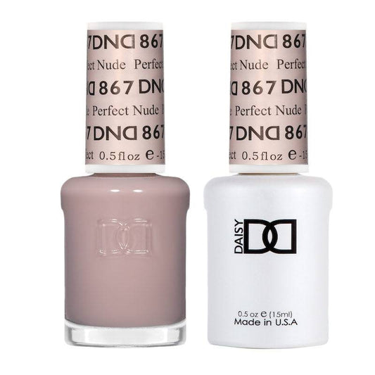 DND 867 gel and lacquer Perfect Nude