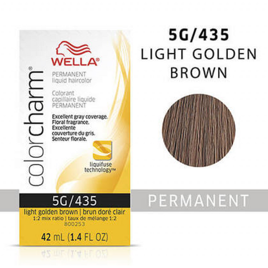 Wella color charm 5G/435 Light Golden Brown  permanent