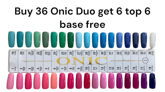 Buy 36 Onic Duo Get 6 Top, 6 Base and color wheel for $288