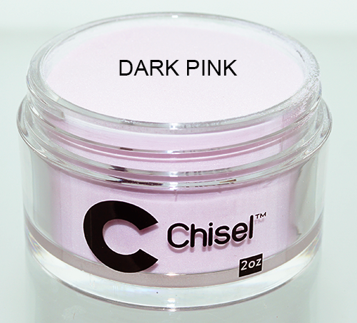 Chisel 2in1 Acrylic/Dipping Powder, Pink & White Collection, DARK PINK, 2oz