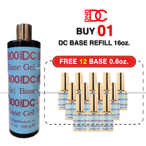 DND DC Base Gel 800 16 oz | 500ml gel 12 free.5oz