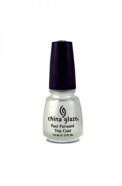 CHINA GLAZE FAST FORWARD TOP COAT, 0.5 OZ