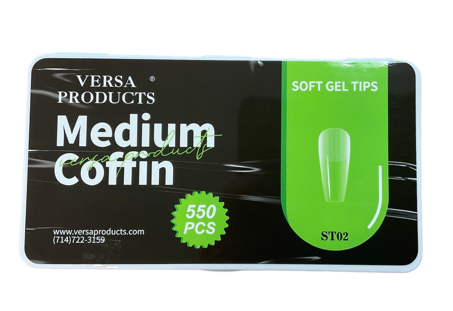 Vera Soft Gel Tips- Medium Coffin