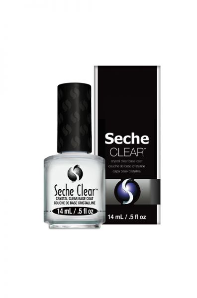 SECHE CLEAR CRYSTAL CLEAR BASE COAT, 0.5 OZ